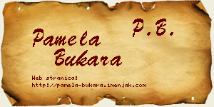 Pamela Bukara vizit kartica